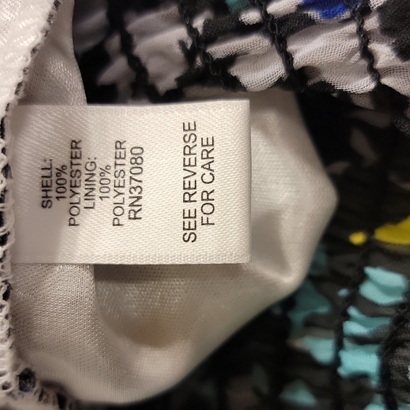 CATO 2 piece skirt set with multicolor top and black skirt size large - Picture 8 of 13